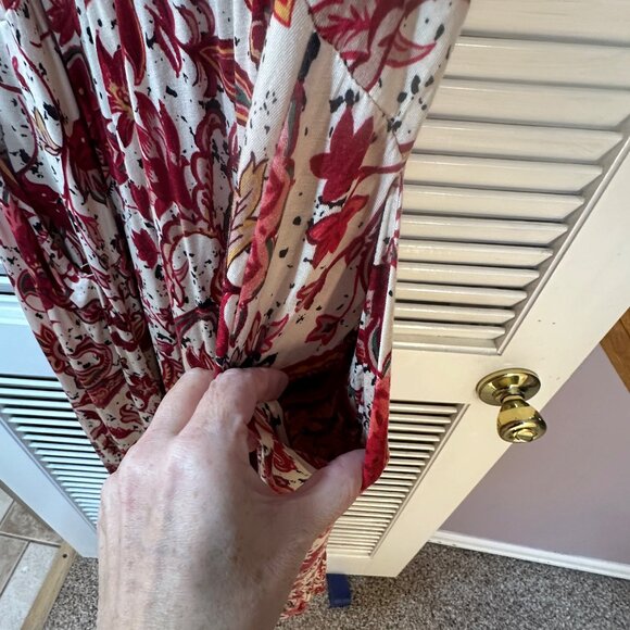 Torrid Tiered Midi Paisley Floral Dress Size 1 - Picture 4 of 5